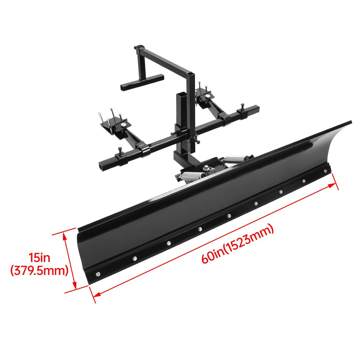 Solidspare 5 ft 60" Universal Snow Blade For Zero-Turn Mowers Snow Blowers Steel Adjustable