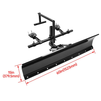Solidspare 5 ft 60" Universal Snow Blade For Zero-Turn Mowers Snow Blowers Steel Adjustable
