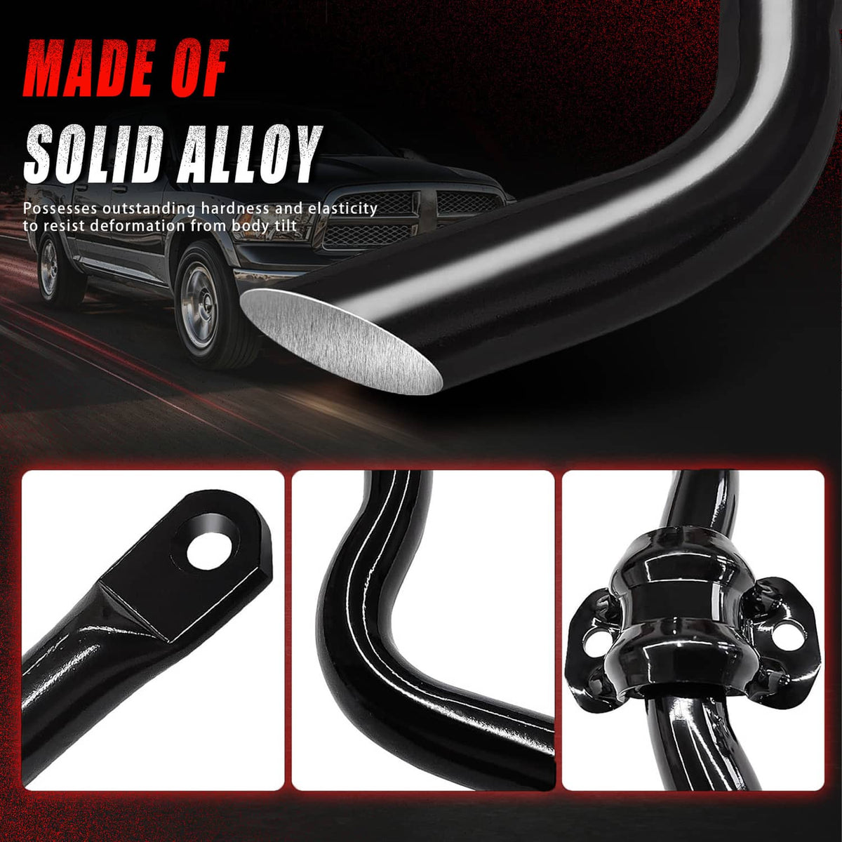 Solidspare New Front Stabilizer Bar Kit & K80894 Sway Bar Front Sway Bar & Links 55398938AC