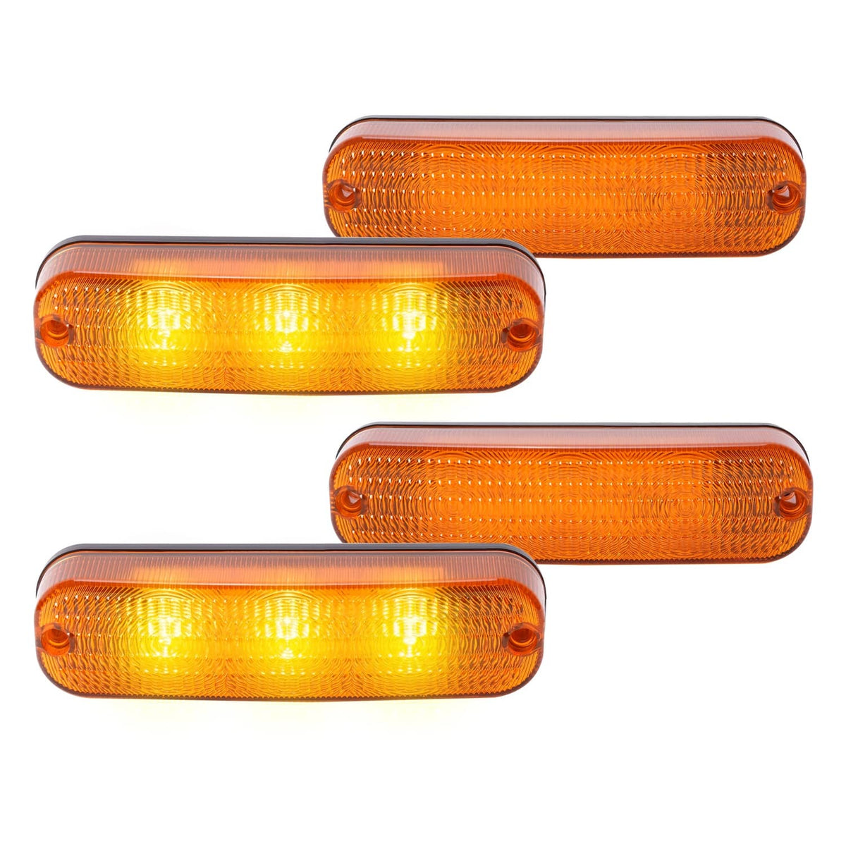 Solidspare 4 LED Amber Flashing Cab Lights For John Deere 30 Series 4030 4230 8450 #AR60250