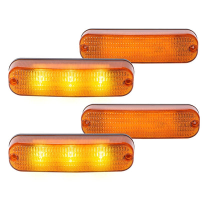 Solidspare 4 LED Amber Flashing Cab Lights For John Deere 30 Series 4030 4230 8450 #AR60250