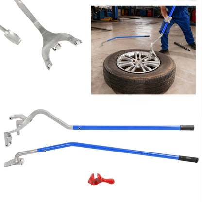 Solid Spare 17.5" TO 24.5" TUBELESS TRUCK TIRE CHANGER MOUNT DEMOUNT TOOL W/BEAD KEEPER BLUE