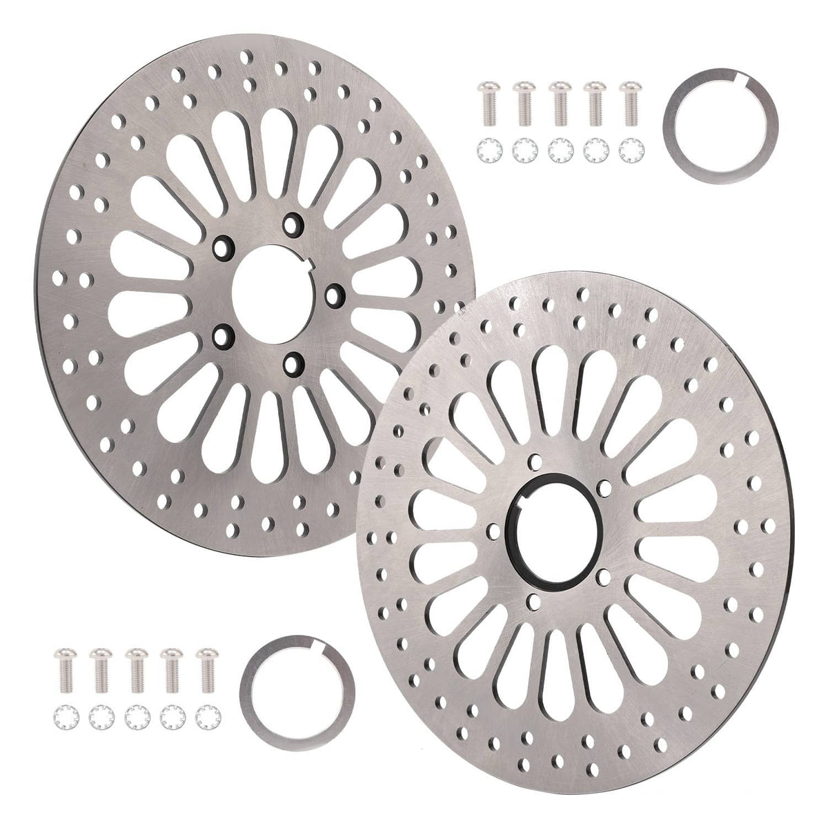Solidspare 11.5" Front and Rear Disc Disk Brake Rotors Fit For Harley Road Glide Road King