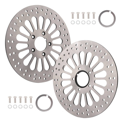 Solidspare 11.5" Front and Rear Disc Disk Brake Rotors Fit For Harley Road Glide Road King