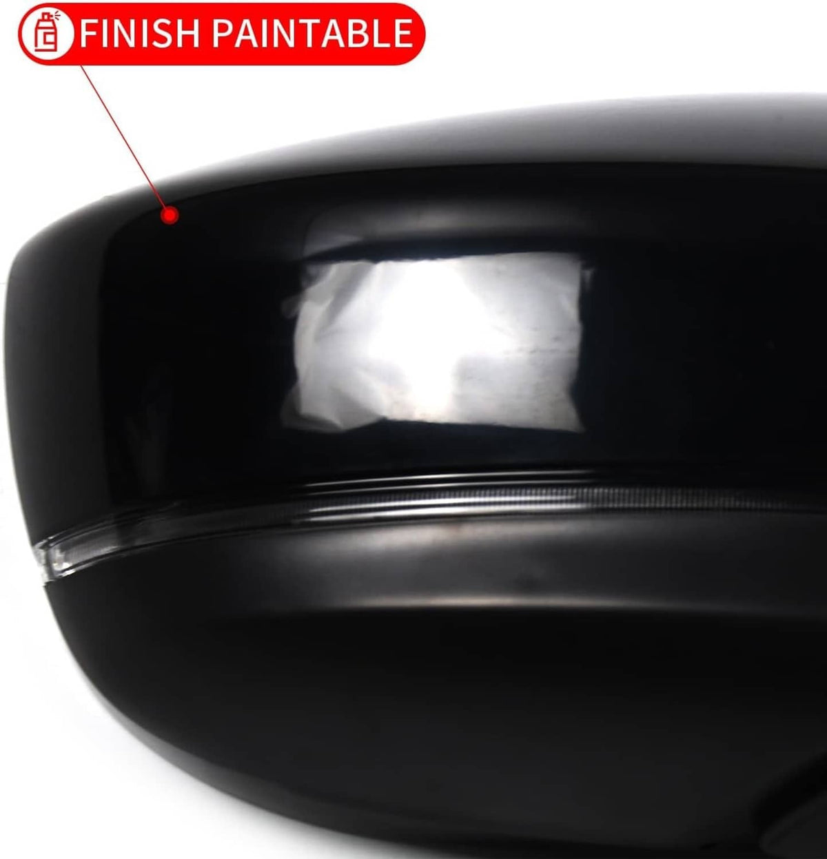 Solidspare Passenger Side Mirror for 2017-2024 Mazda CX-5 with BSM Power Turn Signal Light