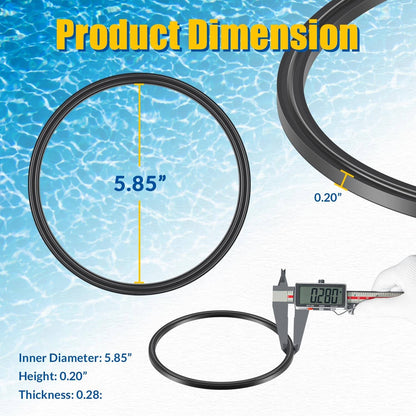 Solidspare R0623300 O-Ring Seal for Zodiac CLC500 Cyclonic Leaf Catcher, Black (1-Pack)