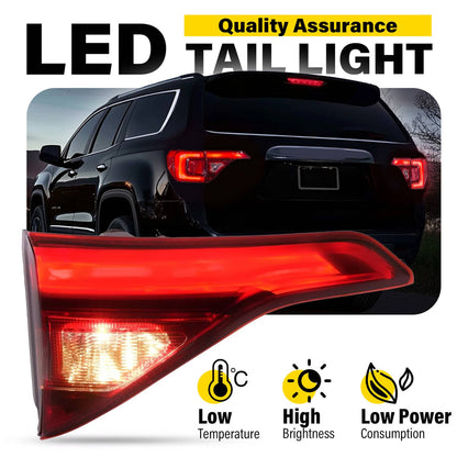 Solid Spare For GMC Acadia w/o Terrain Package 2017-19 LED Inner Tail Light Lamp Driver Side