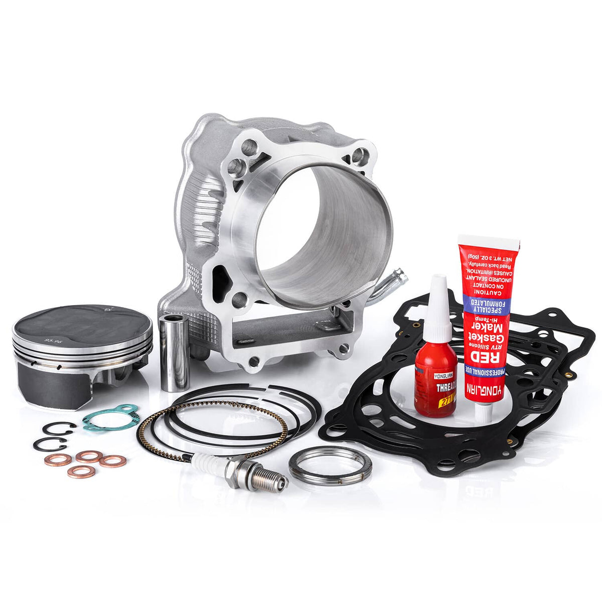 Solidspare LTZ DRZ 400 Z400 94mm Big Bore Cylinder Piston 434cc Top End Rebuild Kit 12.3:1