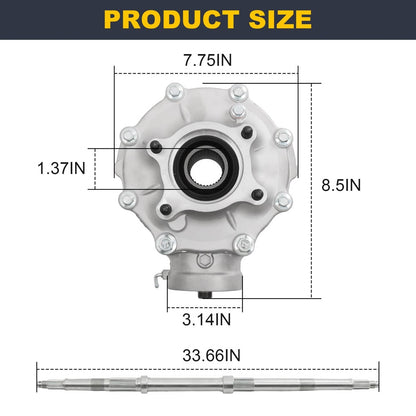 Solidspare Complete Rear Differential W/ Axle Shaft Fit Honda Rancher 420 TRX 420 2007-2013