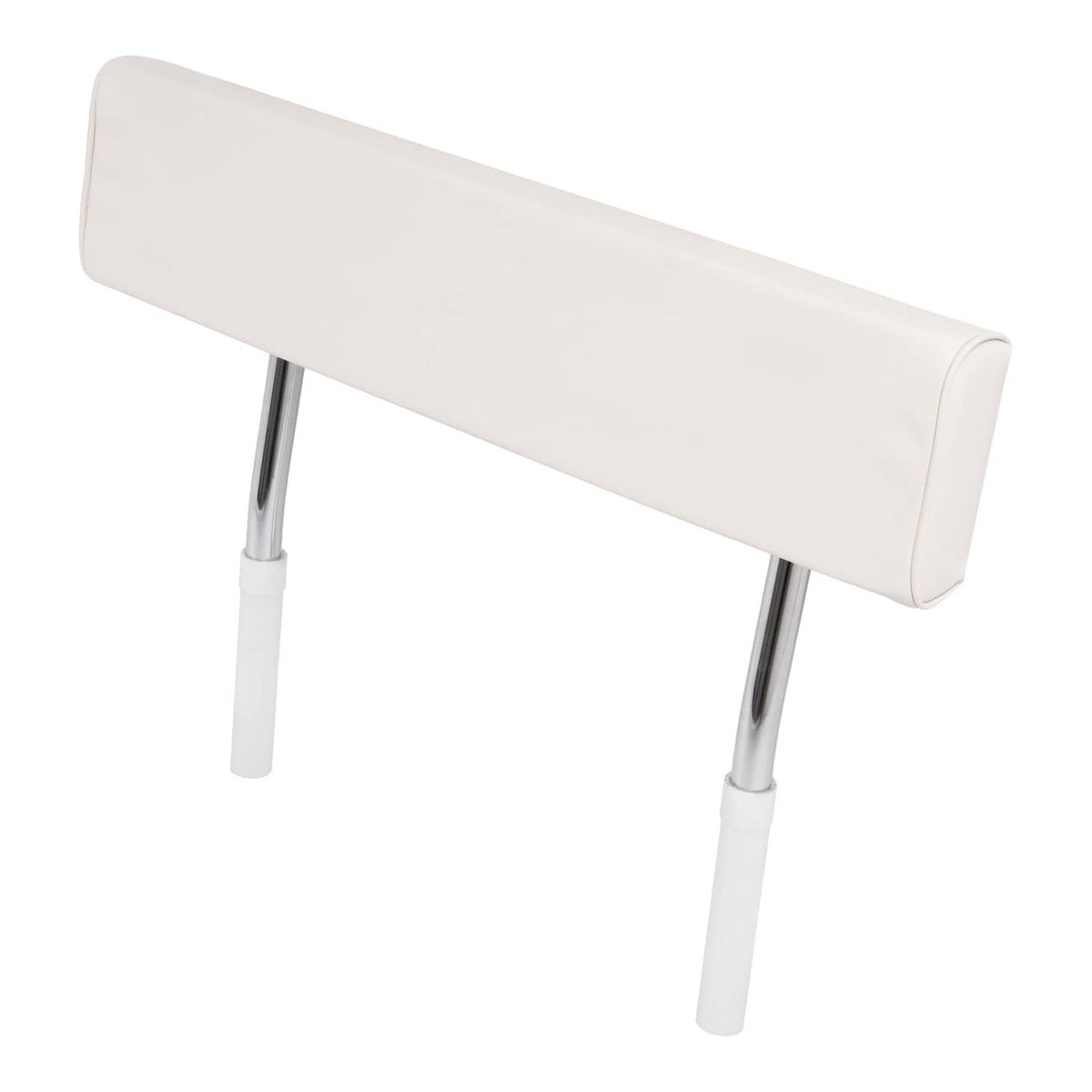 Solidspare For Universal Boat Seat Backrest W/Folding Arms Leaning Post White + Silvery