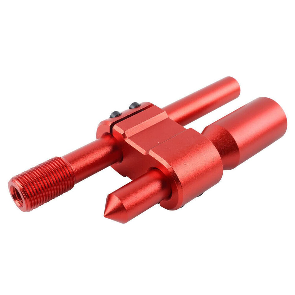 Solidspare Car Alloy H Type Shift Knob Extension Adjustable Extender Gear Shifter+3 Adapter