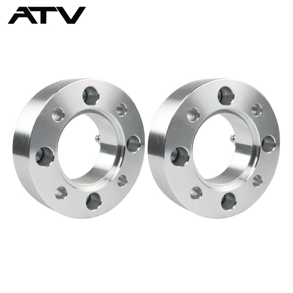 Solidspare 2× 1.5" Wheel Spacer 4x110 74mm M10x1.25 Silver For Suzuki 2002-2007 Eiger 400