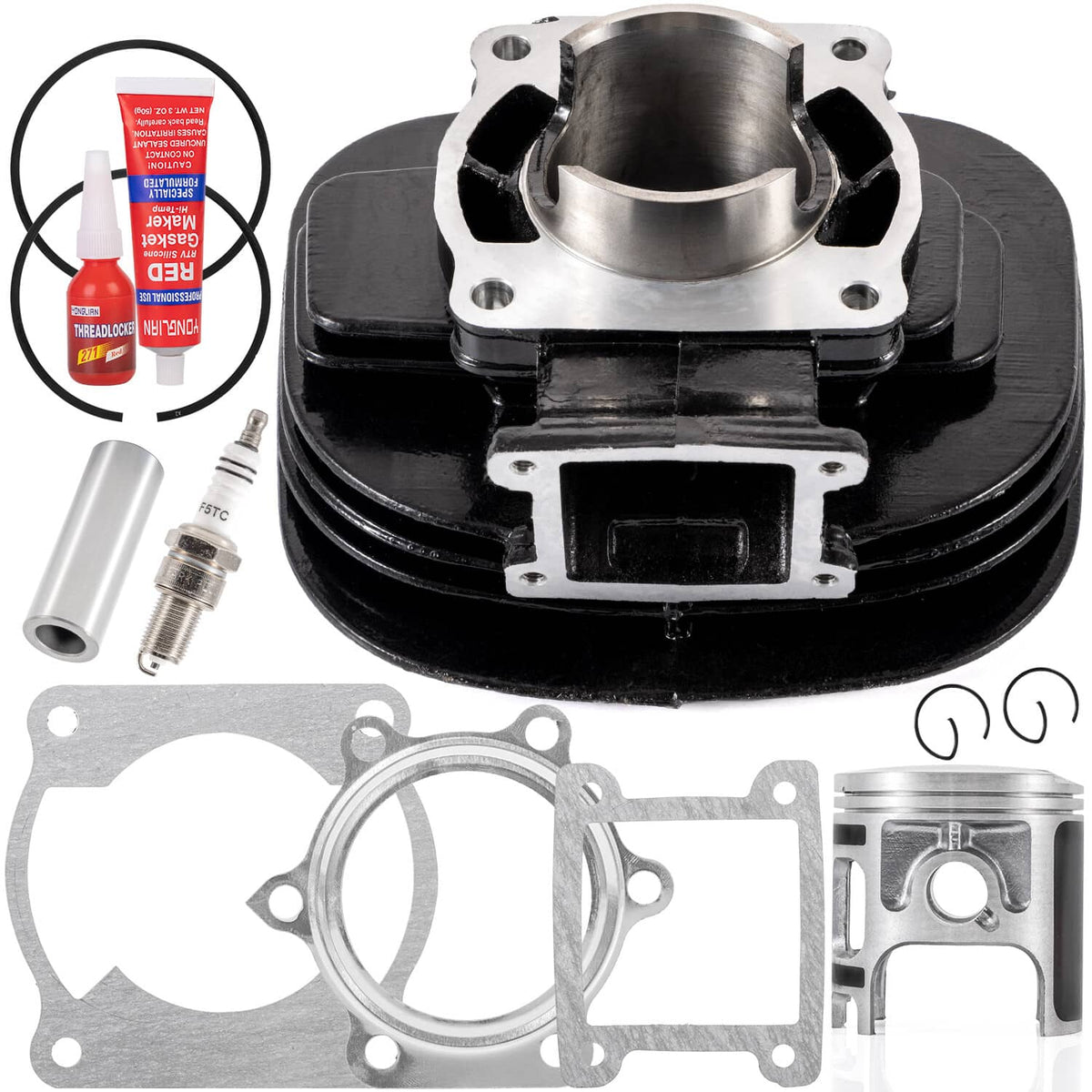 Solidspare Engine Rebuild Kit Crankshaft Cylinder Kit For 1988-2006 Yamaha Blaster 200 YFS