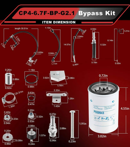 Solidspare Gen2.1 CP4.2 Disaster Prevention Bypass Kit for 2011-2022 Ford 6.7L Powerstroke