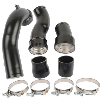 Solidspare Black For BMW 3.0L N55 535i 640i 740i F10 F12 F13 Charge Pipe & Boost Pipe Kit