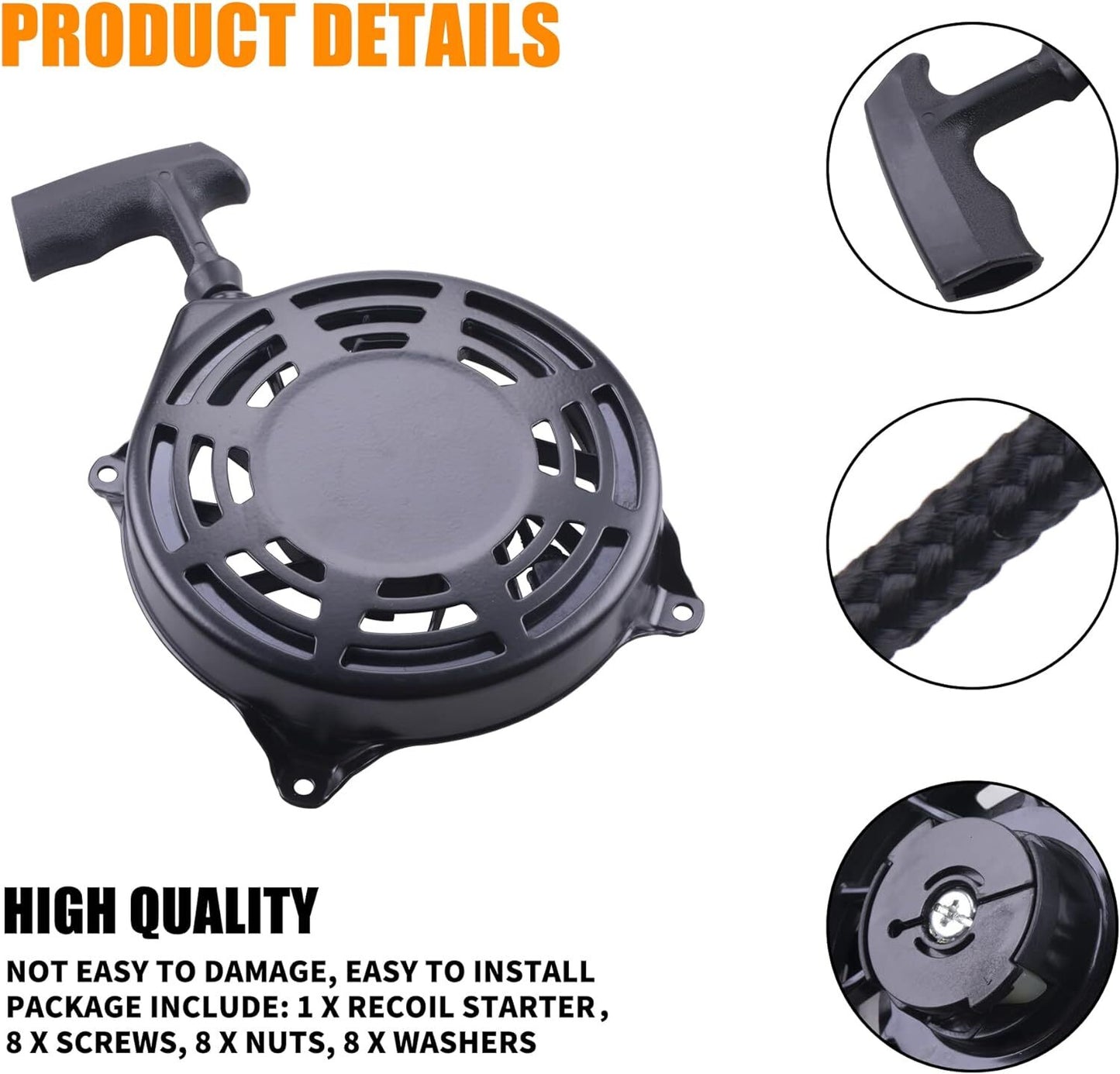 2 PIECES RECOIL STARTER FITS B&S 497680 099772 099777 110600 111600