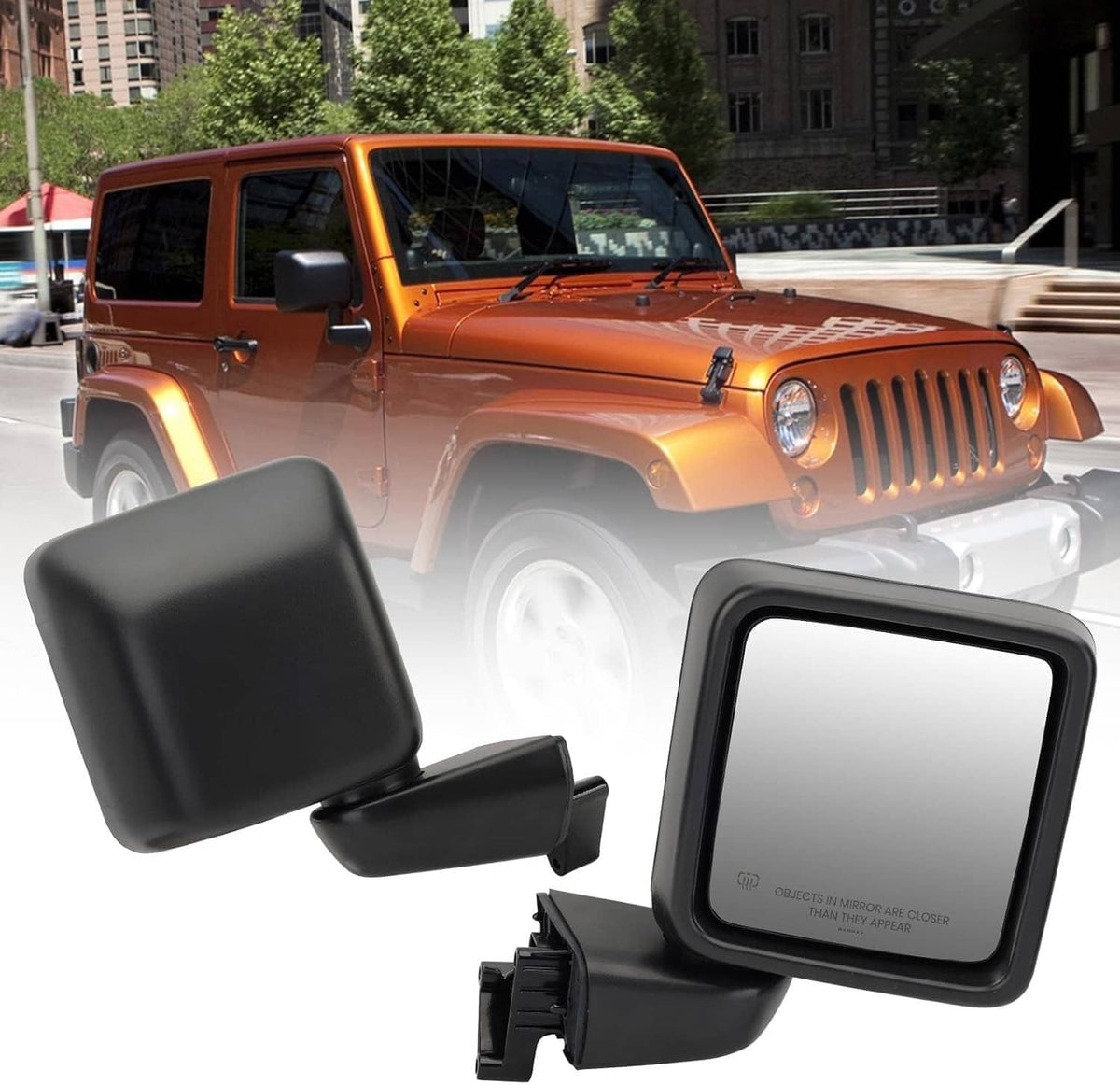 Solidspare Right Passenger Side Power Heated Mirror For 2018-2024 Jeep Wrangler Gladiator