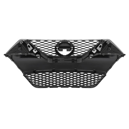 Solid Spare For Nissan Maxima 2016-2018 2017 Front Upper Grille Full Gloss Black Grill