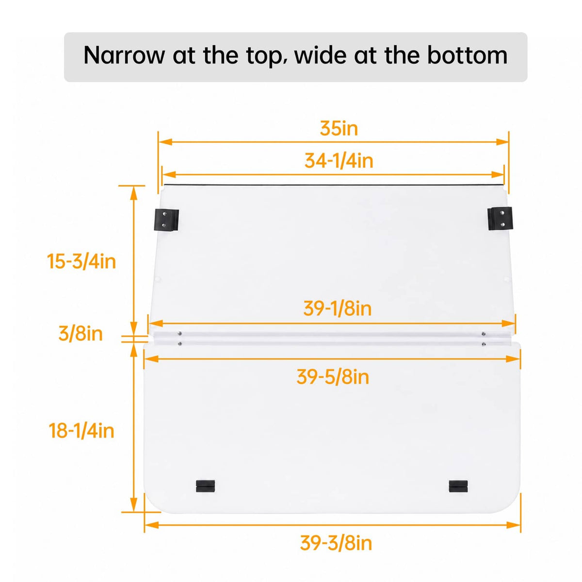 Solidspare For Club Car DS 2000.5-UP Golf Cart Folding Style Polycarbonate Clear Windshield