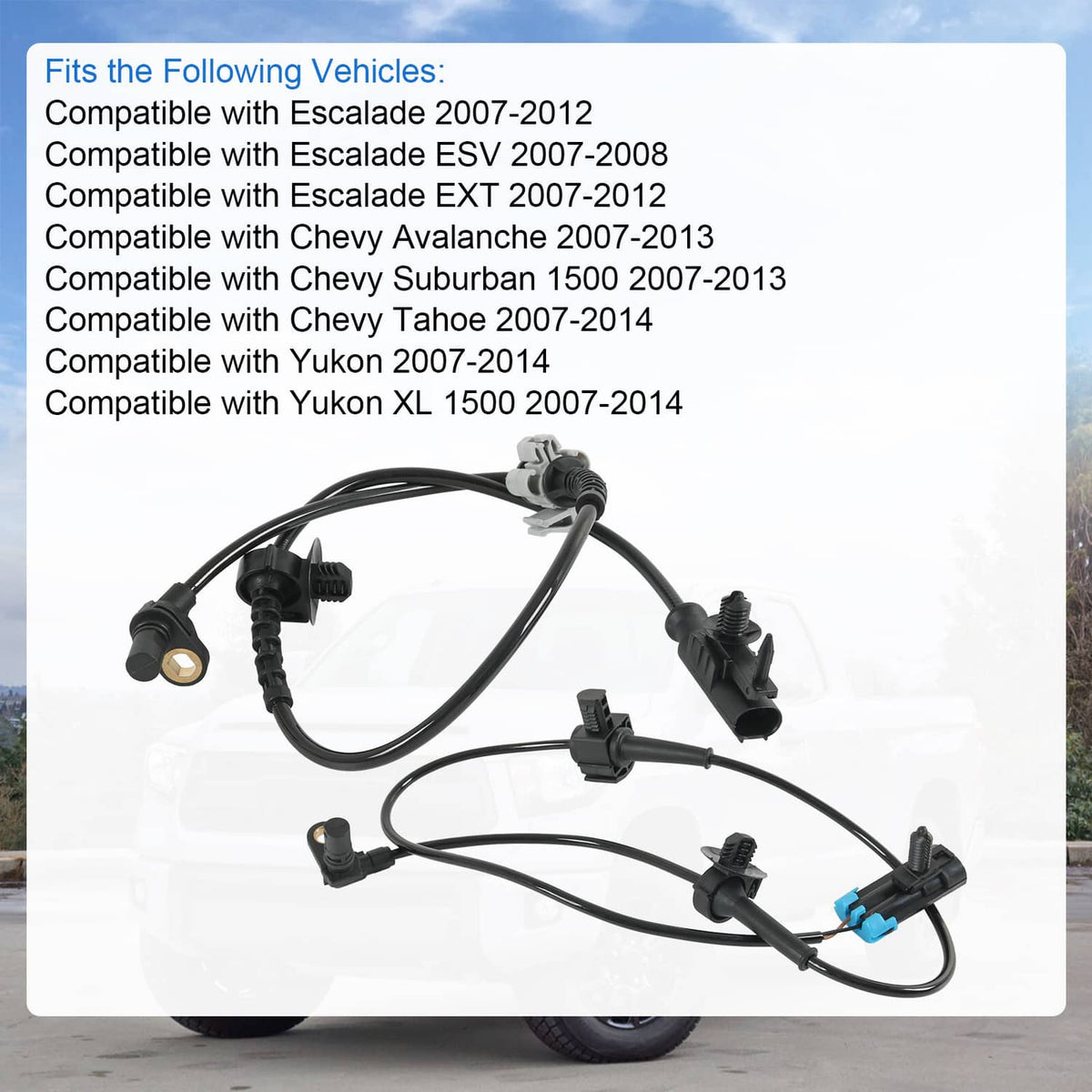 Solidspare 4x Front & Rear ABS Wheel Speed Sensor for Chevy Silverado 1500 GMC Sierra 1500
