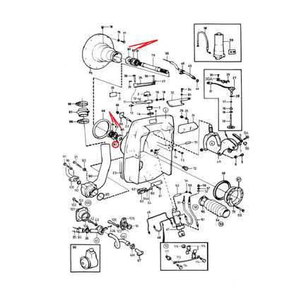 Solid Spare Primary Shaft Repair Kit 11013 181105 958860 For Volvo-Penta V8 D30/31 D40/41