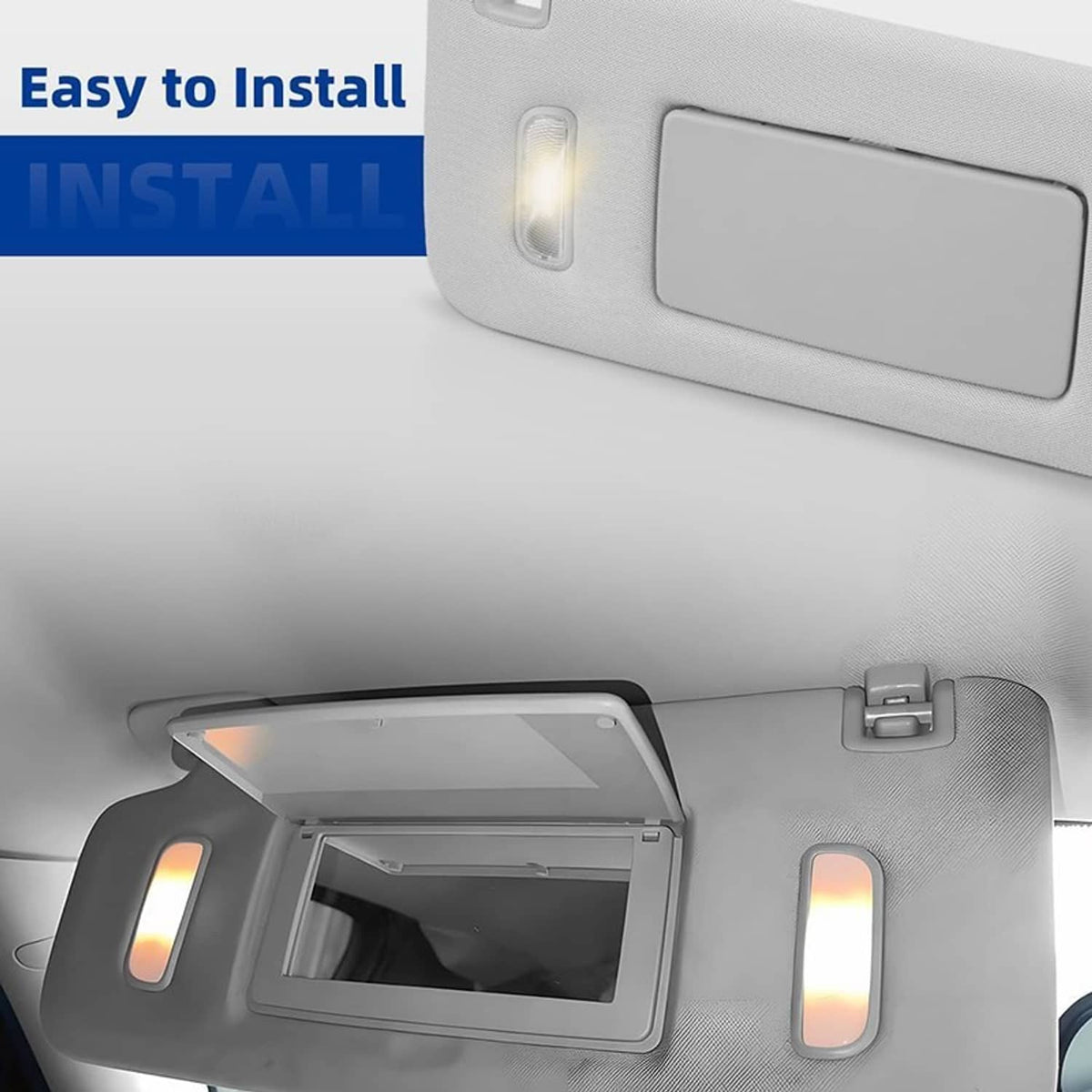 Solidspare Right Side Sunvisor 23459643 For 2015-2019 Chevrolet Silverado 1500 2500 3500