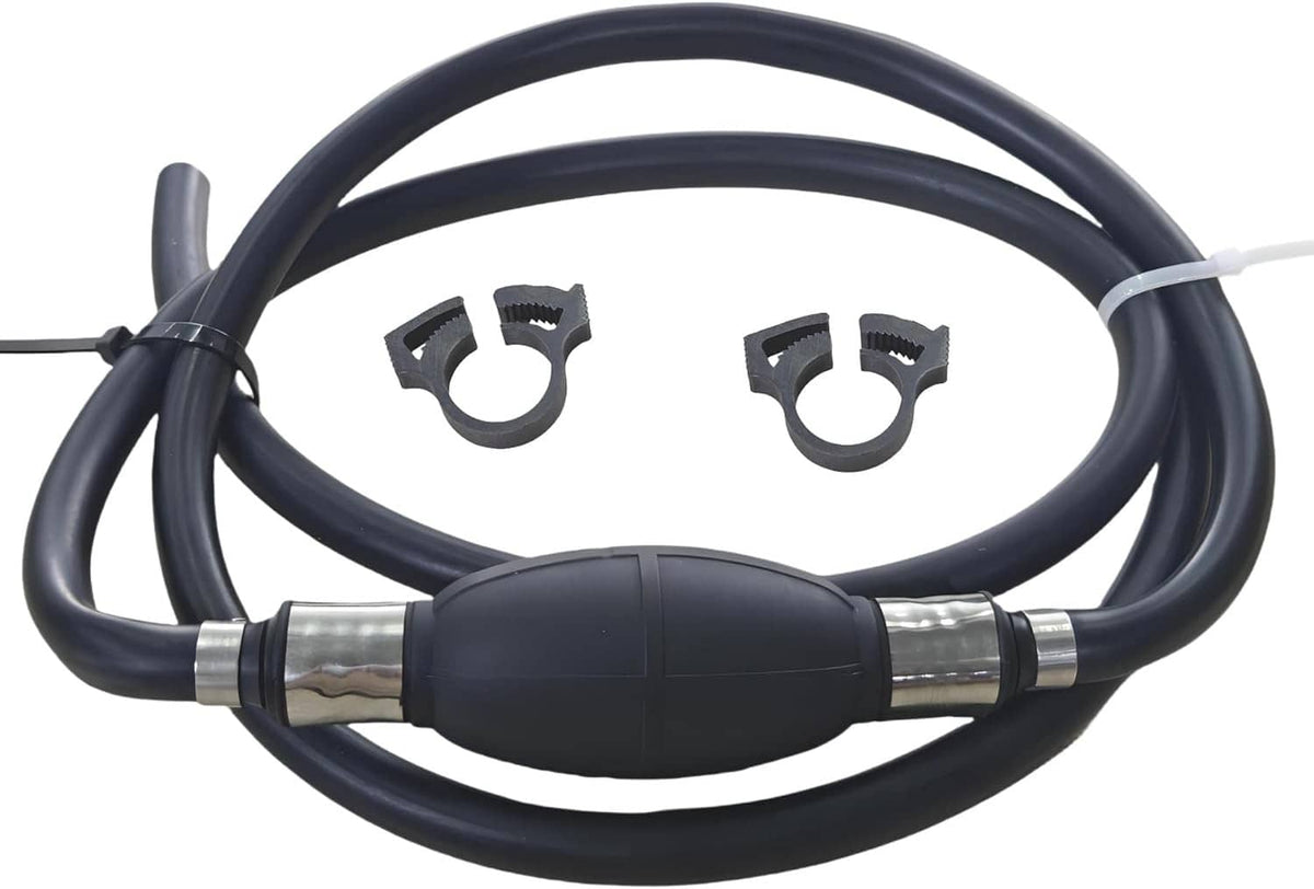 Solid Spare 5/16" 8MM Marine Outboard Boat Motor Fuel/Gas Hose Line Assembly w/Primer Bulb