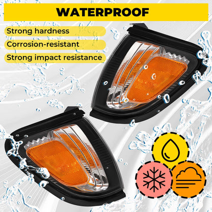 Solid Spare Side Marker Corner Parking Turn Signal Lights W/ Bulbs For Toyota Tacoma 2001-04