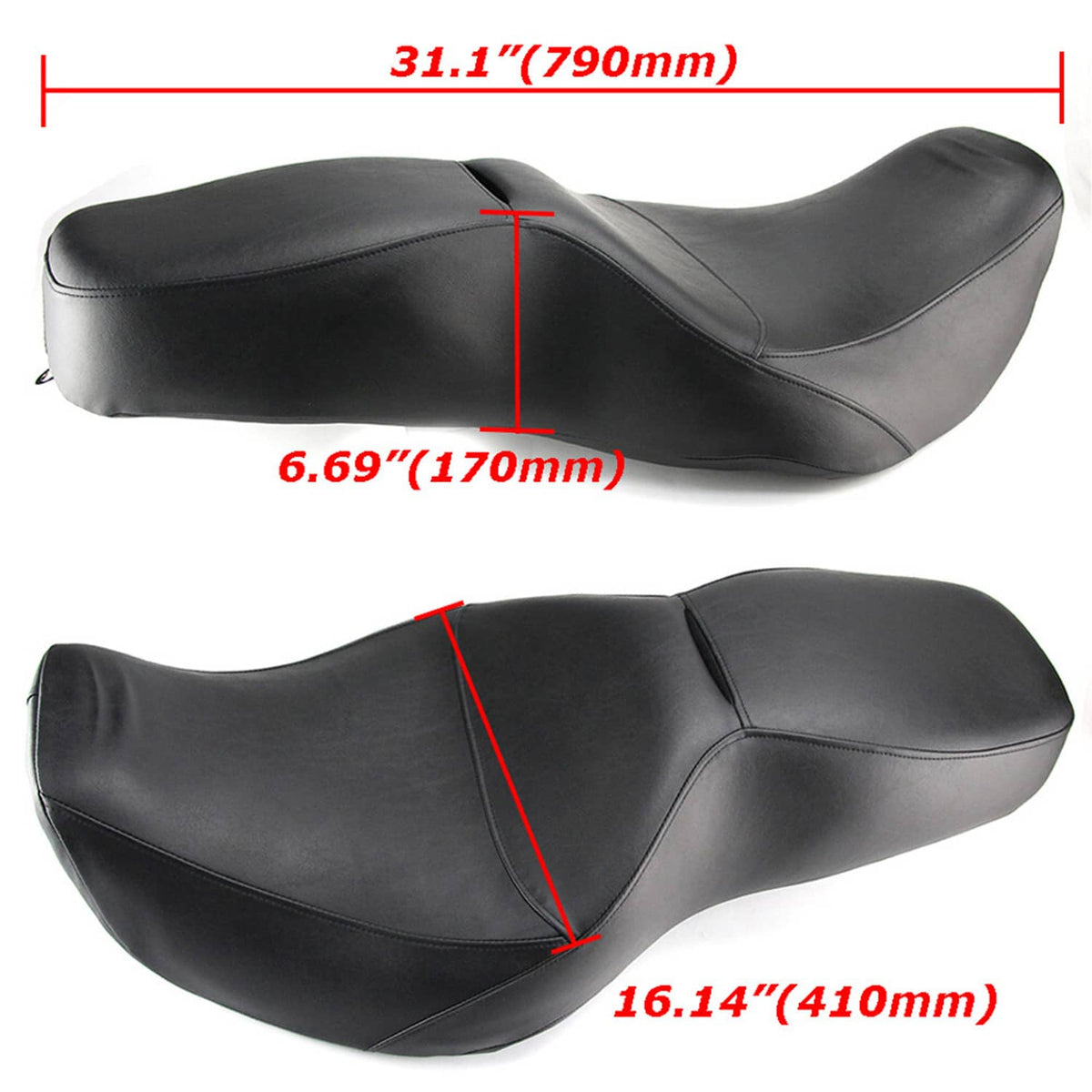 Solidspare Driver Passenger Two-Up Seat For Harley Road King FLHR EFI Custom 97-07