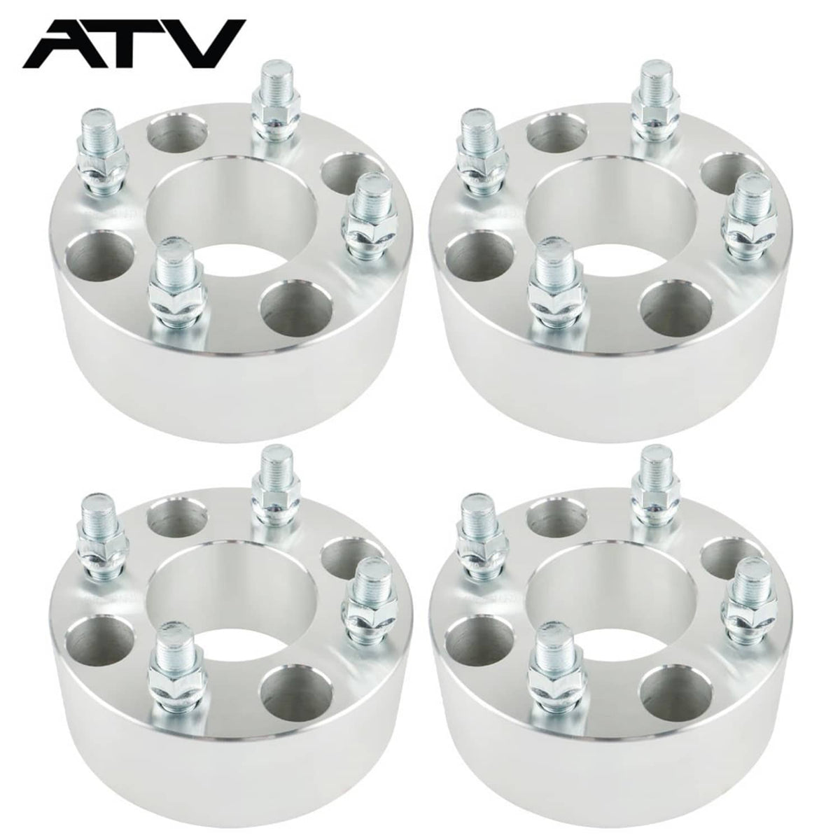 Solidspare 4Pcs 2" Wheel Spacers 4x4 4x101.6 1/2"x20 For Golf Carts  GO GO Club Cars