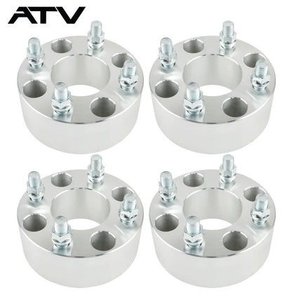 Solidspare 4Pcs 2" Wheel Spacers 4x4 4x101.6 1/2"x20 For Golf Carts  GO GO Club Cars