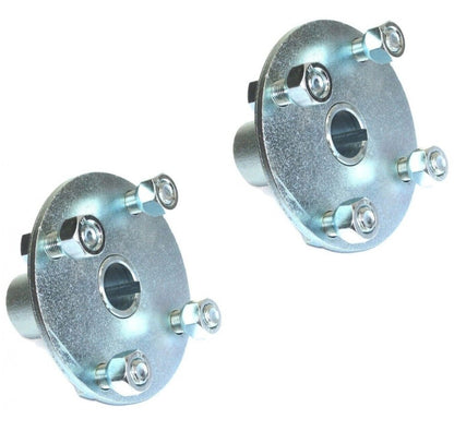(2) 4" x 4" Lug 1" Live Axle Hubs for 1004 Rims 8" x 5-3/8" with 16 x 6.50-8