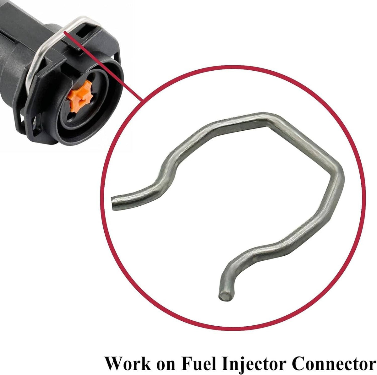 Solid Spare 8X Fuel Injector Connector Clip For 2003-2010 Ford 6.0L Powerstroke Diesel F250