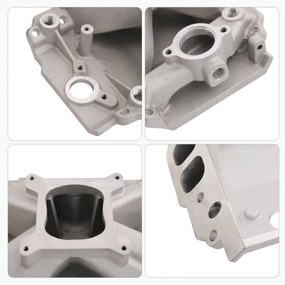 Solidspare BBC Aluminum Air Gap Single Plane Intake Manifold for Big Block Chevy V8 396-454
