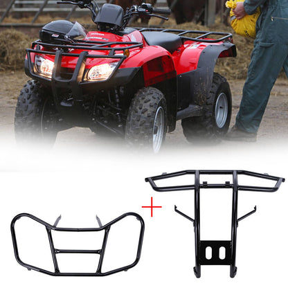 Solidspare Front Luggage Rack Carrier & Front Bumper For Honda Recon TRX250 TE&TM ES 05-Up