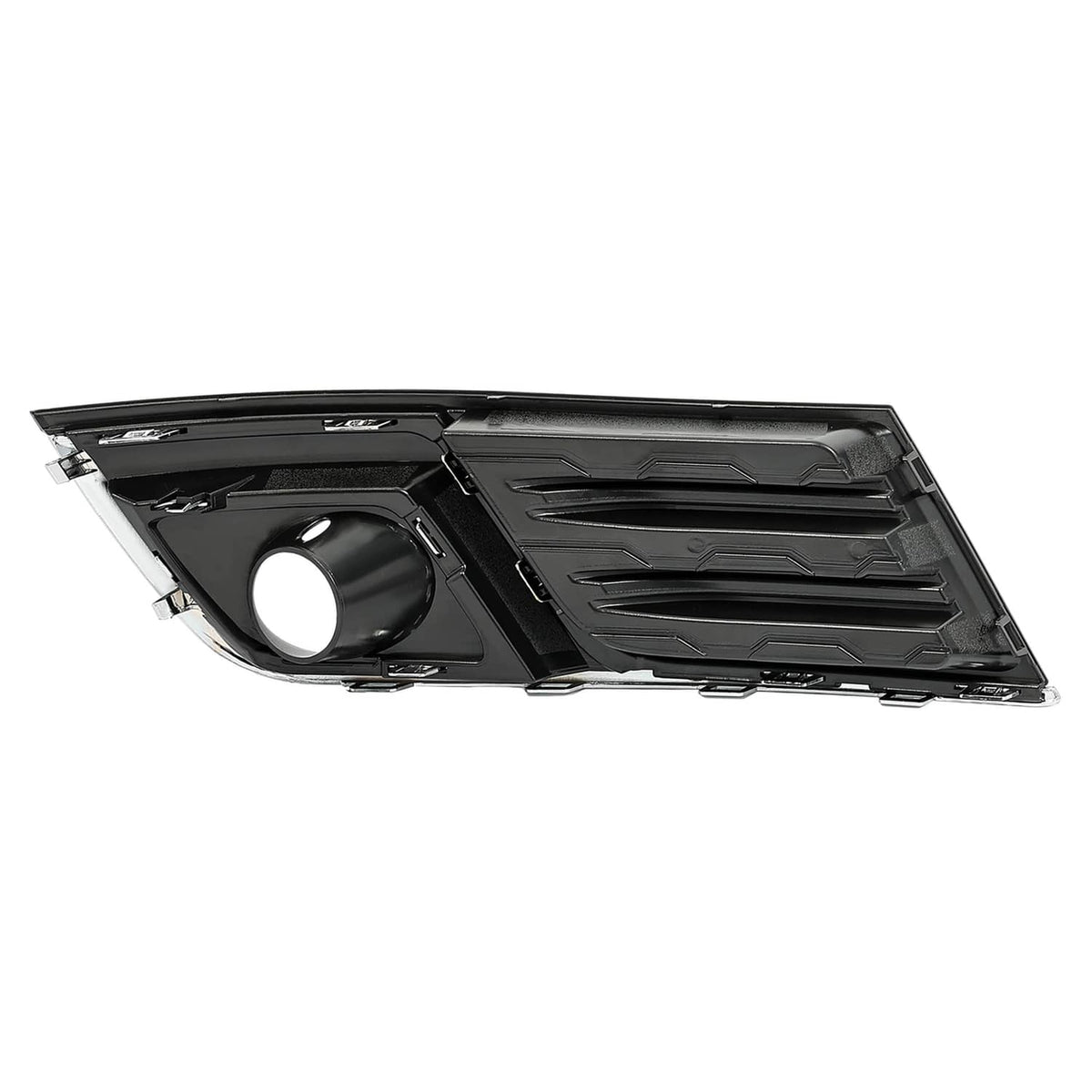 Solid Spare Fog Light Bezel Cover Trim Front Left Black Chrome For Chevy Traverse 2013-2017