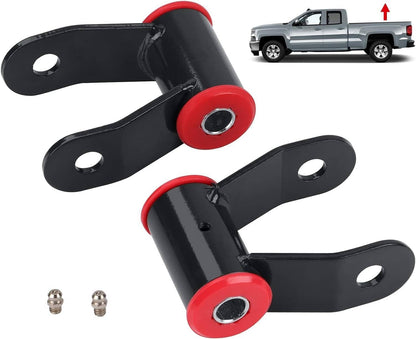Solidspare 1" Rear Shackles Lift Kit For 1988-2018 Chevy Silverado Sierra 1500 Truck 710515