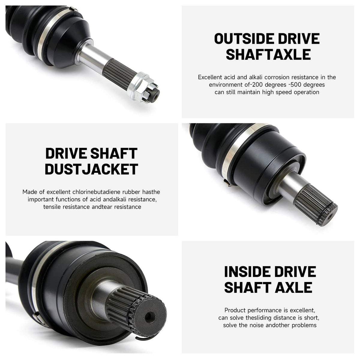 Solidspare Rear Left or Right CV Joint Axles for Kawasaki Brute Force 750 KVF750 4X4I 05-23