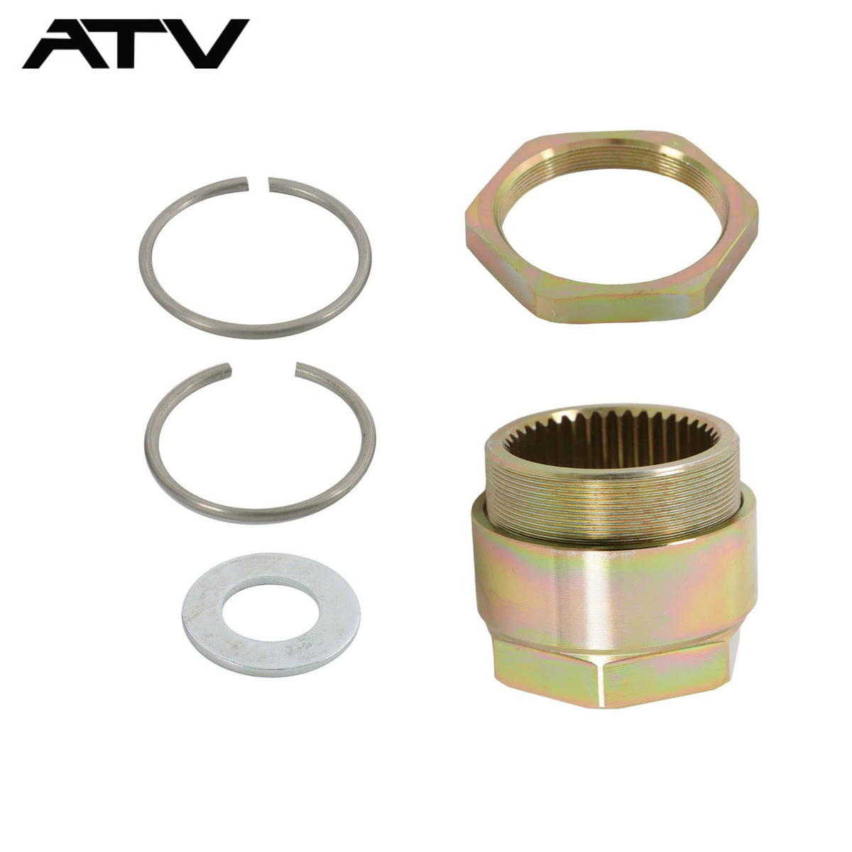 Solidspare Rear Axle Lock Jam Sleeve Nut Clip For Honda TRX300EX TRX400EX TRX450ER 450R 450
