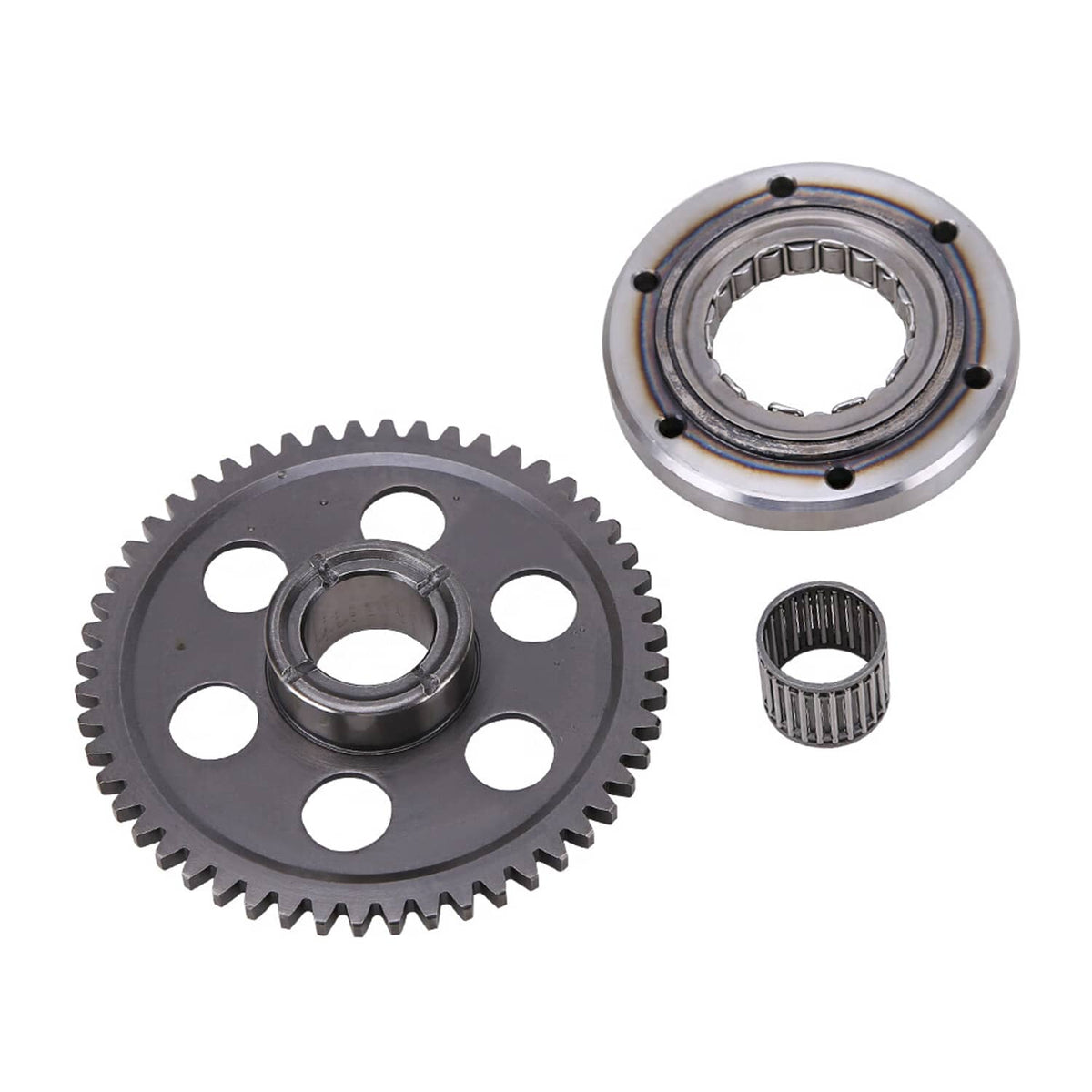 Solidspare Heavy Duty Starter Clutch One-Way Bearing Gear Kit 01-03 for Yamaha Raptor 660R