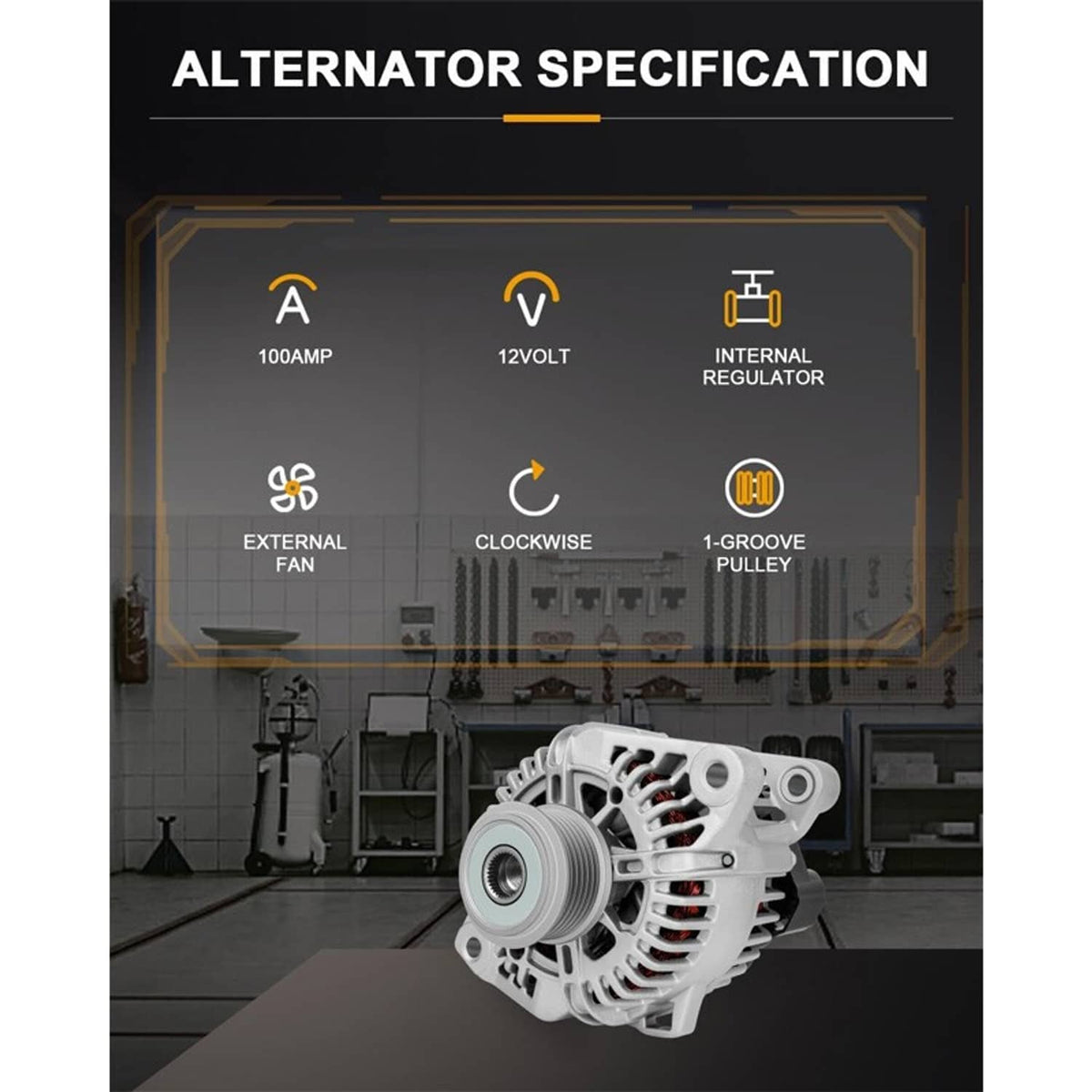 Solidspare Alternators 37300-2G400 For Kia Sorento L4 2.4Liter 2010-2013 11491/11492/11493