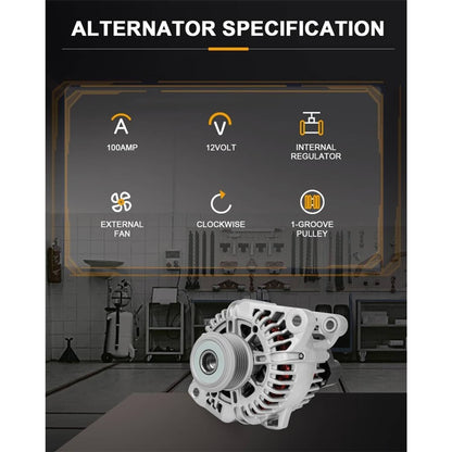Solidspare Alternators 37300-2G400 For Kia Sorento L4 2.4Liter 2010-2013 11491/11492/11493