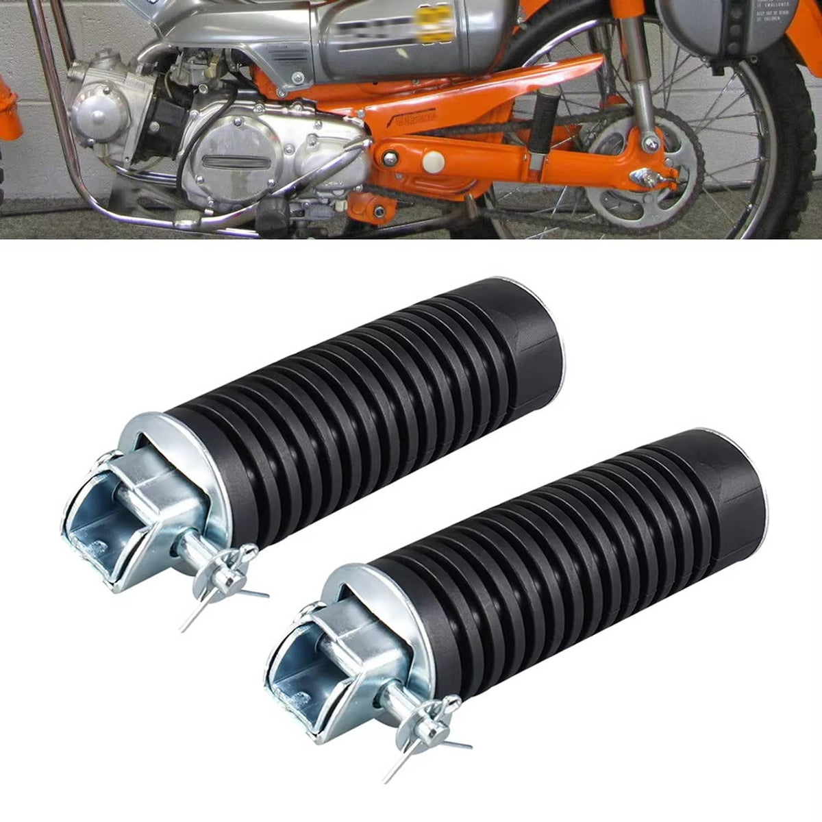 Solid Spare Rear Step Footrest Pillion For Honda CT90 Trail XL250 XL350 GL1000 Z50A CA72