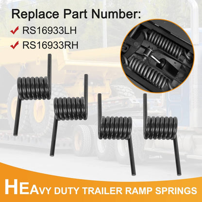 Solidspare 2 Pairs 7 Coils Trailer Heavy Duty Ramp Springs For Trailer RS16933RH RS16933LH