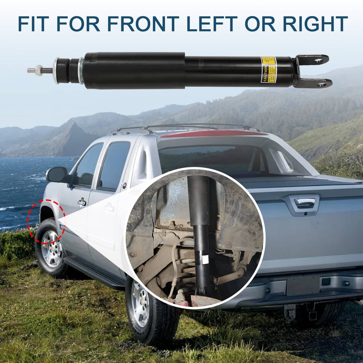 Solidspare For Cadillac Escalade Front Quality Air Shock Set(2) Left & Right 22187157