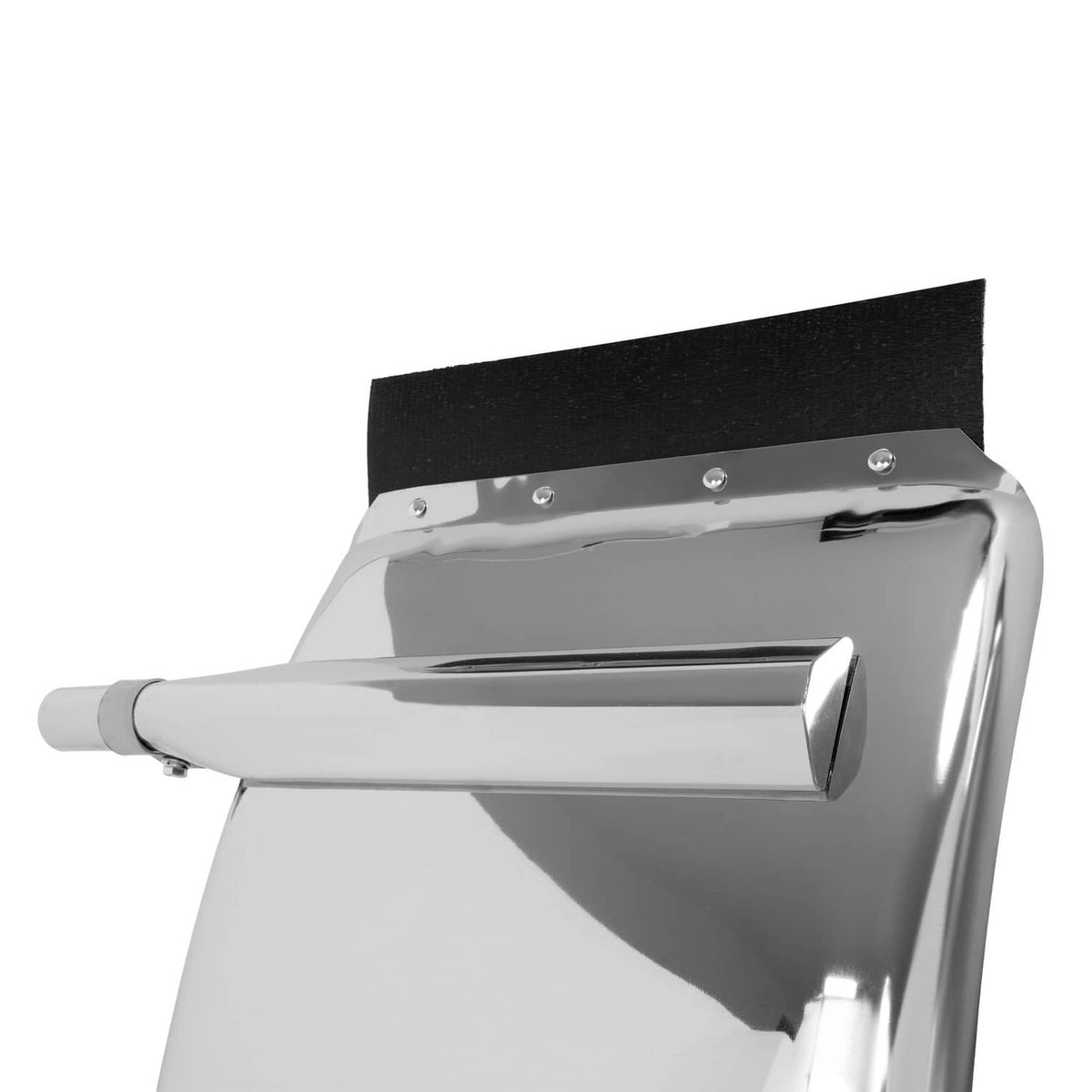 Solid Spare Stainless Quarter Fender Kit Semi Truck W/Tubes and Bracket 24" x 24" Universal