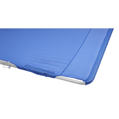 Solidspare Silvery+Blue Boat Sun Shade For Boats 25 FT And Under Aluminium Powder Coated