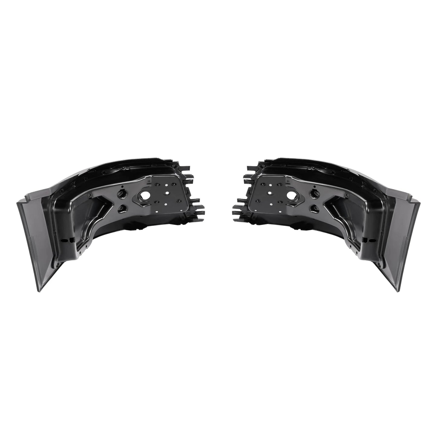 LH+RH Front Bumper End Cap Extension Corner W/Fog Light Hole For Volvo VNL 04-18