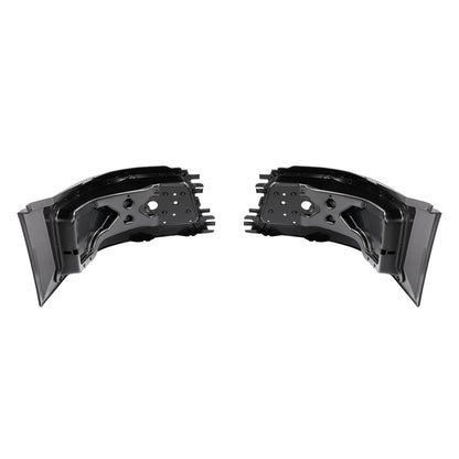 LH+RH Front Bumper End Cap Extension Corner W/Fog Light Hole For Volvo VNL 04-18