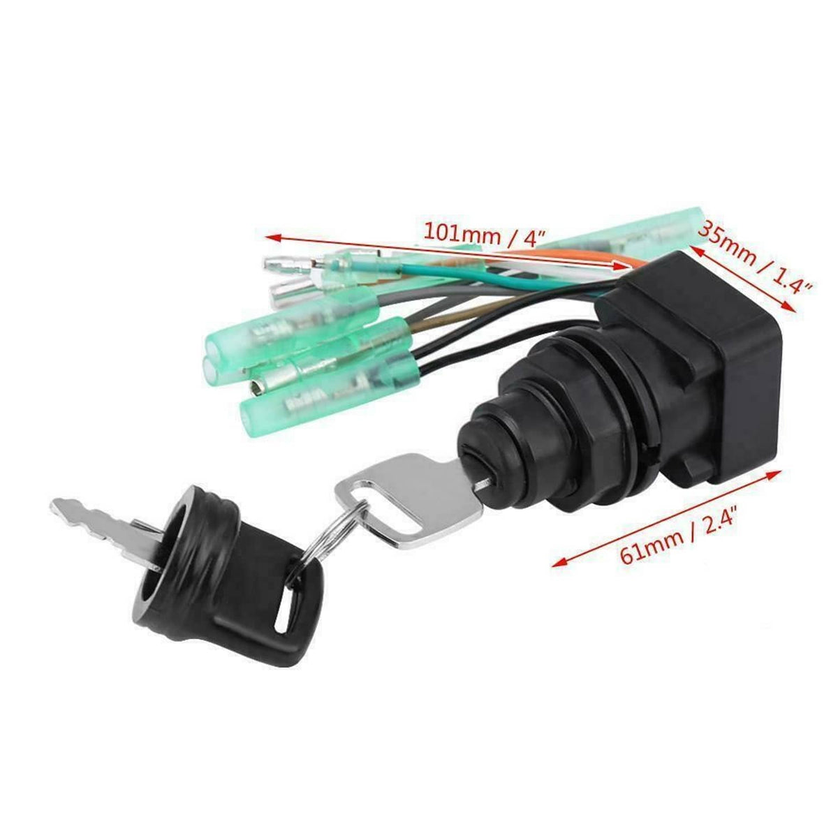 Solid Spare Suzuki Outboard Ignition Key Switch DT30 DT115 DT140 DT150 DT200 D225 8-225 HP